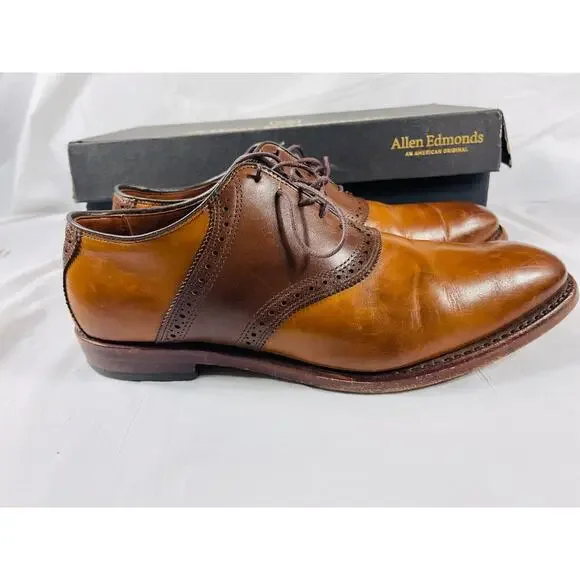 Allen Edmonds Shelton 2.0 Oxford Shoes Men's 10D Walnut Brown Leather USA Allen Edmonds Shelton 2.0 Oxford Shoes Men's 10D Walnut Brown Leather USA
